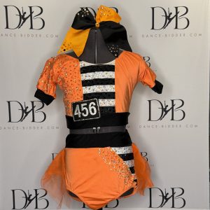 Orange, Black & White “Jailhouse”  Jazz Costume (REF-1)