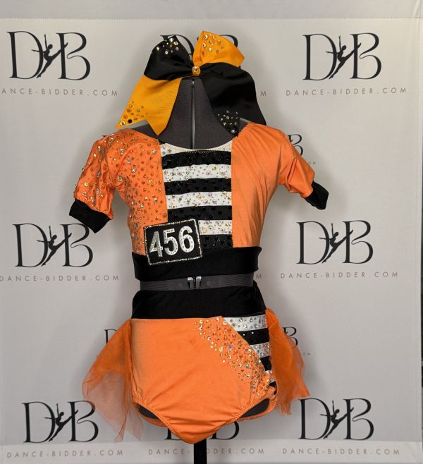Orange, Black & White “Jailhouse”  Jazz Costume (REF-1)