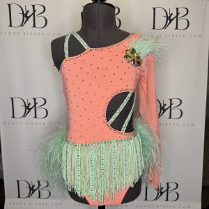 Pink & Lime Green Dance Costume (REF-10)