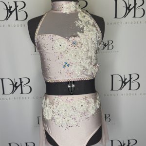 Blush Pink Floral Lyrical Dance Costume (REF-24)