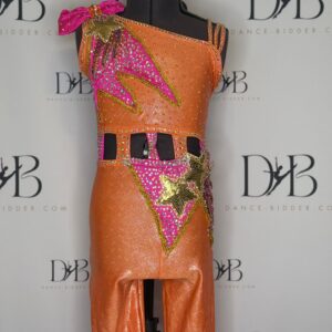 Neon Orange & Hot Pink Star Power Costume - REF 44