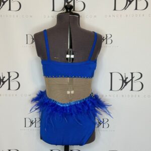 Royal Blue Feathered Modern/Jazz/Tap Leotard - REF 46 - Image 3