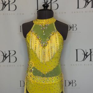 Yellow Tiffany Rose Fringe Costume - REF 49