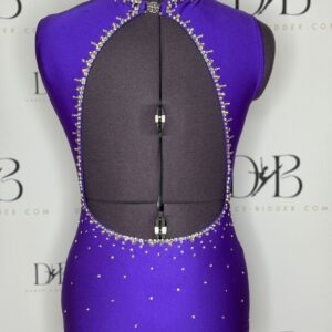 Purple And Rhine-Stone Leotard Style Costume - REF 62 - Image 3