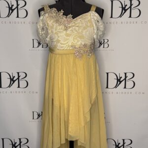 REF 64 Elegant Yellow & Ivory Lace Group Costume