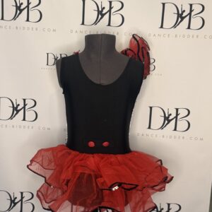 REF 68 - Harlequin-Style Dance Costume with Red Accents - Image 2