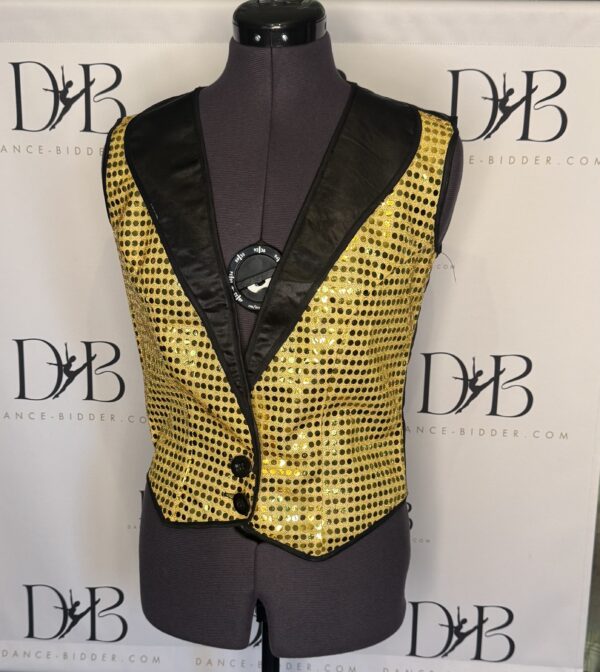 REF 73 - Gold Sequin Performance Vest