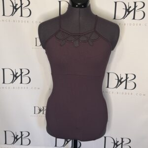 REF 84 Mirella Plum High Neck Leotard