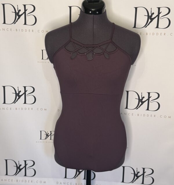 REF 84 Mirella Plum High Neck Leotard